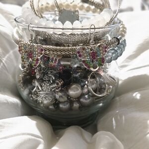 Multicolor Crystal Butterfly Earrings